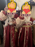 芭米諾漢服女童冬季中國風(fēng)唐裝女孩過(guò)新年裙子冬裝兒童拜年服 裙子 120 曬單實(shí)拍圖