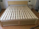 燁臣實(shí)木床1.8米床現代簡(jiǎn)約經(jīng)濟型雙人床1.5m家用單人床1.2米主臥木床 實(shí)木原木平板型床頭款全實(shí)木 1500mm*2000mm框架結構 曬單實(shí)拍圖