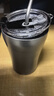拜格（bayco）304不銹鋼復古水杯子咖啡杯馬克杯隨手杯-270ml  帶蓋帶吸管 曬單實(shí)拍圖