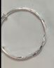 中國黃金（CHINA GOLD）莫比烏斯環(huán)銀手鐲足銀時(shí)尚款素圈鐲子銀手環(huán)婦女節生日禮物送女友 【今/次日達】莫比烏斯手鐲 9.5g±0.5g 曬單實(shí)拍圖