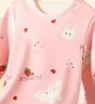 Classic Teddy兒童保暖內衣套裝男女童加絨加厚秋衣秋褲中大童裝冬裝 粉色 140  曬單實(shí)拍圖