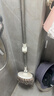 大衛旋轉拖把36cm桿伸縮99-127cm 4頭加厚拖布  D10雙驅動(dòng)免手洗 曬單實(shí)拍圖
