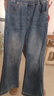 左西女童牛仔褲春裝兒童喇叭褲長(cháng)褲2026新款中大童褲子潮 牛仔色 160 曬單實(shí)拍圖