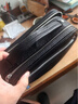 酷奇袋鼠（KUQIDAISHU）手拿包男士牛皮包休閑商務(wù)手包大容量夾包2026新款時(shí)尚個(gè)性錢(qián)包 黑色(頭層牛皮) 曬單實(shí)拍圖