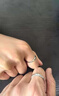 中國黃金（CHINA GOLD）足銀素圈戒指男女款百搭莫比烏斯環(huán)情侶對戒節日生日禮物送愛(ài)人 【今/次日達】莫比烏斯素圈戒指【情侶款】 曬單實(shí)拍圖