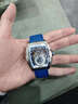 飛克（FEIKE）飛克全自動(dòng)機械表男鏤空夜光防水商務(wù)潮流男士腕表 破曉蒼藍 曬單實(shí)拍圖