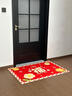 富喜德國高端紅色入戶(hù)門(mén)墊吸水速干室內硅藻泥地墊防滑耐磨家用臥室浴 3D毛絨-福至【3.5代硅藻泥】 40*60cm 曬單實(shí)拍圖