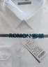 羅蒙（ROMON）純色商務(wù)職業(yè)正裝男士白襯衫工裝外套長(cháng)袖襯衣男CS108白色L 曬單實(shí)拍圖