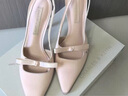 CHARLES&KEITH緞面蝴蝶結尖頭高跟涼鞋女生日禮物女神節禮物送女友CK1-60361556 Light Pink淺粉色 37 曬單實(shí)拍圖