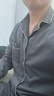 海瀾之家睡衣男士睡衣冬季男100%純棉家居服翻領(lǐng)開(kāi)衫睡衣男春秋冬季套裝 深灰色 XL -175/100 曬單實(shí)拍圖