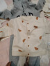 babylove嬰幼兒外套春秋純棉寶寶上衣兒童開(kāi)衫休閑棒球服焦糖可頌 焦糖可頌 90 曬單實(shí)拍圖