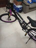 格蕾仕雙減震軟尾山地車(chē)自行車(chē)越野變速車(chē)男女土坡學(xué)生通勤單車(chē)雙油剎 24寸雙碟剎-金管雙肩加長(cháng)前叉 21速-合金紫 曬單實(shí)拍圖