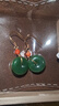 印象眸和田玉耳飾女款國風(fēng)碧玉平安扣耳環(huán)耳鉤 附證書(shū) 曬單實(shí)拍圖