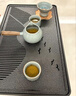 高檔仿烏金石茶盤(pán)家用茶臺瀝水盤(pán)茶托盤(pán)茶具2025新款茶海套裝干泡 中號43.5*26.5*3.5cm（蓄排兩用） 曬單實(shí)拍圖