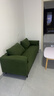 驍瀅沙發(fā)小戶(hù)型客廳大象耳朵臥室雙人沙發(fā)簡(jiǎn)約出租房奶油風(fēng)貓爪皮沙發(fā) 【墨綠色】親膚燈芯絨-整裝發(fā)貨. 大三人201cm送靠墊-送貨入戶(hù) 曬單實(shí)拍圖
