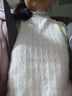 香影蕾絲上衣女2025秋冬季新款絨感重工鏤空氣質(zhì)半高領(lǐng)內搭打底衫 米色 S 曬單實(shí)拍圖