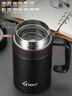 捷安璽保溫杯男大容量茶水分離不銹鋼辦公室水杯商務(wù)帶把手泡茶杯 曬單實(shí)拍圖