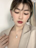 Tsful925銀項鏈女士輕奢珍珠耳墜送媽媽婆婆長(cháng)輩50歲生日禮物高級感【碧夢(mèng)系列】（耳環(huán)） 曬單實(shí)拍圖