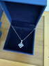 HKHL 【附證書(shū)】925銀藍寶石四葉草項鏈女款鎖骨鏈吊墜生日禮物送女友 藍寶石四葉草項鏈【證書(shū)+輕奢禮盒】 曬單實(shí)拍圖