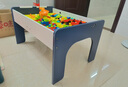 虎實(shí)小寶兒童積木桌1-3-6-12歲結實(shí)多功能大顆粒大號玩具游戲學(xué)習桌二合一 曬單實(shí)拍圖