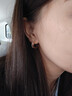 AJIDOU阿吉豆耳環(huán)簡(jiǎn)約幾何雙環(huán)鏤空精耳飾小巧精致耳釘女送女生禮物新年 曬單實(shí)拍圖