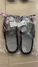 回力運動(dòng)拖鞋男士家居浴室防滑一字拖外穿沙灘涼鞋 HL3952 黑灰 42-43 曬單實(shí)拍圖