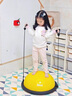 GERTHRON德國波速球兒童半圓平衡球感統跳跳球蹦蹦瑜伽半球家用器材波波球 【明亮黃】 46cm -月牙款 曬單實(shí)拍圖