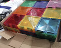 彌鹿（MiDeer）兒童玩具磁力片積木男女孩百變軌道交通磁力片115片兒童禮物 曬單實(shí)拍圖