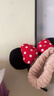 迪士尼（Disney）毛絨玩具發(fā)飾卡通飾品米奇老鼠生日禮物新年禮物禮品 米妮發(fā)箍 曬單實(shí)拍圖