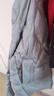 雪中飛羽絨服女連帽秋冬休閑加厚寬松保暖外套女 松石藍 165/88A  曬單實(shí)拍圖