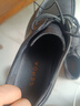 森達休閑皮鞋男牛皮軟面系帶上班通勤商務(wù)正裝鞋JDZ04DM4 黑色 41 曬單實(shí)拍圖