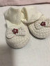 兔兔大文嬰兒鞋子加絨軟底步前鞋襪秋冬季0-1歲男女寶寶6-12個(gè)月棉鞋腳套 花朵蝴蝶結 0-1歲 內長(cháng)13cm 曬單實(shí)拍圖