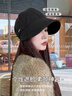MMOPTOP韓版加寬遮臉鴨舌帽子女春秋百搭顯臉小漁夫帽明星同款休閑毛呢帽 曬單實(shí)拍圖