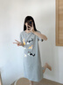 貓人【100%純棉】睡裙女士睡衣女春夏短袖長(cháng)裙抑菌防螨家居服外穿新品 曬單實(shí)拍圖