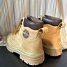 蘇系男士馬丁靴男女款2025新款真皮美式秋冬增高英倫風(fēng)潮酷大黃工裝靴 黃棕色 42 男碼（尺碼偏大建議小一碼） 曬單實(shí)拍圖