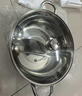 美廚（MAXCOOK）鴛鴦火鍋 32cm加厚304不銹鋼配火鍋勺帶蓋燃氣電磁爐通用MCT963 曬單實(shí)拍圖