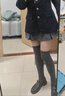都市麗人大腿保暖襪子女羊毛春秋jk防滑不掉配小皮鞋冬季長(cháng)筒襪 曬單實(shí)拍圖