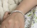足銀999五帝錢(qián)盤(pán)纏純銀手鏈新中式國風(fēng)錢(qián)串子招財銀手串禮物女友 五帝錢(qián)盤(pán)纏純銀手鏈 約19克 曬單實(shí)拍圖