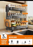 卡貝（cobbe）廚房置物架調料架臺面廚具收納調味品儲物架子刀架多功能架子多層 曬單實(shí)拍圖