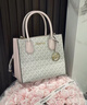 MICHAEL KORSMercer中號MK女包粉色風(fēng)琴包手提單肩35S1GM9M禮物女士輕奢包包 曬單實(shí)拍圖
