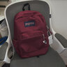 JANSPORT杰斯伯雙肩包男背書(shū)包女學(xué)生校園電腦包 47LW04S 深紫酒紅 曬單實(shí)拍圖