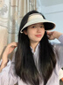 法派防曬帽子女士夏天防紫外線(xiàn)太陽(yáng)帽男戶(hù)外度假遮臉大帽檐空頂遮陽(yáng)帽 曬單實(shí)拍圖