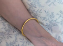 芯奢古法傳承卷草紋手鐲女士越南仿沙金實(shí)心結婚假三金情人節生日禮物 哪吒同款手鐲58 mm（100-115斤） 曬單實(shí)拍圖