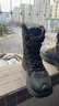 雪中飛雪地靴男女款2025年冬季保暖加絨戶(hù)外抗寒棉鞋子 烏漆嘛黑 42 曬單實(shí)拍圖