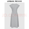 UR2025秋季新款女裝休閑簡(jiǎn)約系帶收腰圓領(lǐng)連衣裙UWH750116 曬單實(shí)拍圖