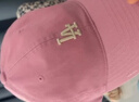 MLB帽子男女章若楠同款軟頂棒球帽38女神節禮物3ACPB076N-07PKM-F 曬單實(shí)拍圖