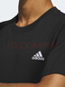 adidas情侶休閑純棉上衣圓領(lǐng)短袖T恤男女夏季阿迪達斯官方輕運動(dòng) 黑色   L 曬單實(shí)拍圖