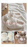 名創(chuàng  )優(yōu)品（MINISO）羊咩咩棉拖鞋女秋冬家居室內厚底月子毛毛拖鞋白色包跟款38-39 曬單實(shí)拍圖