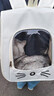 貝初眾貓包外出便攜包大號雙肩貓咪背包太空艙航空箱手提貓箱寵物貓書(shū)包 珍珠白【可容納15斤肥貓】 39*26*33cm 【大空間 輕便透氣】 時(shí)尚出行 曬單實(shí)拍圖