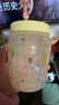 特百惠（Tupperware）吸吸罐550ml女生學(xué)生密封帶吸管水杯子夏季自制飲品奶昔 奶黃色 曬單實(shí)拍圖